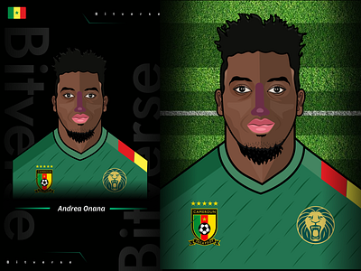 World Cup Series - Karim Andrea Onana graphic design
