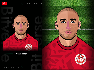 World Cup Series - Karim Wahbi khazri graphic design