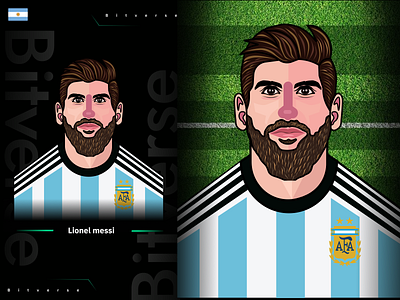 World Cup Series - Karim Lionel messi graphic design