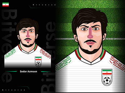 World Cup Series - Karim Sedar Azmoun graphic design