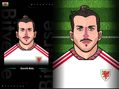 World Cup Series - Karim Gareth Bale graphic design