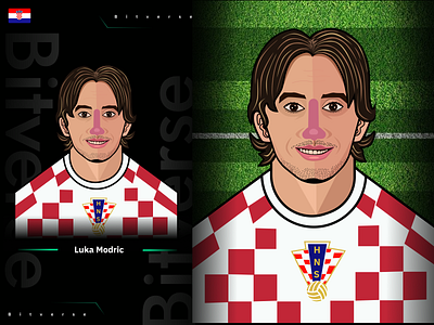 World Cup Series - Karim Luka Modric graphic design