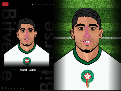 World Cup Series - Karim Ashraf Hakimi graphic design