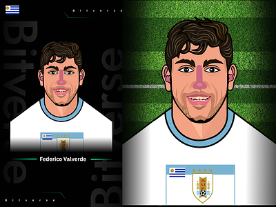 World Cup Series - Karim Federico Valverde graphic design