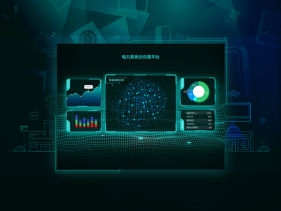 Big data visualization of power grid