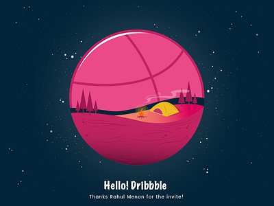 Dribbble First Shot dribbble first hello shot