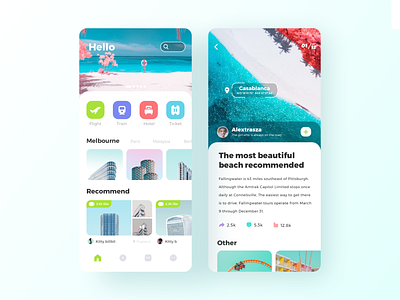 Travel memory 2 blue design dribbble image photography project ui ux