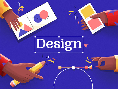 Design Illustration colors design hand illustraion images pencil pentool