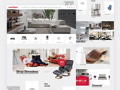 Contemporary Furniture eCommerce clean contemporary copenhagen danish decor denmark ecommerce furniture modern ui user experience user interface design ux web design website