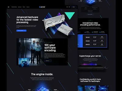 High Tech Hardware colored lined colorful dark device hardware high tech lines slants tech ui user experience user interface design ux vibrant web design website