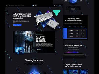 High Tech Hardware colored lined colorful dark device hardware high tech lines slants tech ui user experience user interface design ux vibrant web design website