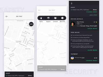 Cab Ride - Safety & Security Feature (Concept)