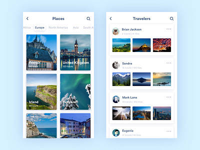 Travel app #3 app travel ui