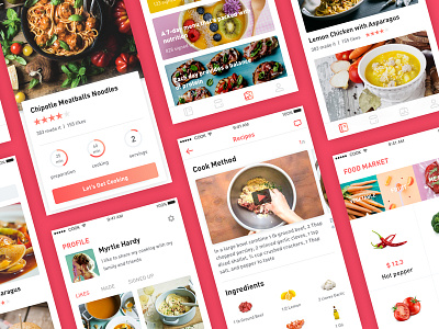 Cooking App All Screens