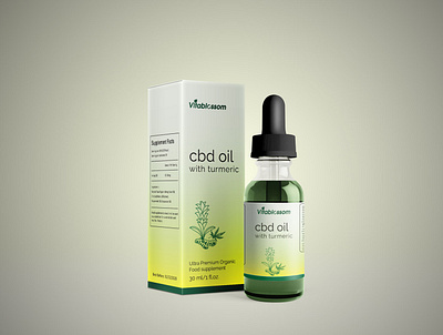 CBD oil packaging 2020 branding cbd creative design graphicdesign green hemp hemp oil leaf oil organic organic food packaging design turmeric