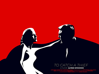 To Catch a Thief - Poster graphic design illustration movie poster vector art