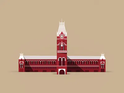 Chennai Central chennai central vector city city icons chennai illusrtation