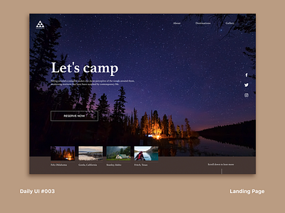 Daily UI #003 Landing Page
