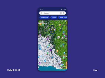 Daily UI #029 Map app dailyui dailyui 029 game interface map ui