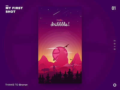 Hello Dribbble cattle debut dribbble first shot man man`s day ps