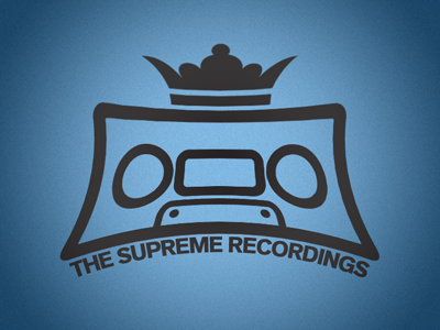 Supreme Recordings v2 brand crown identity logo recordings supreme tape