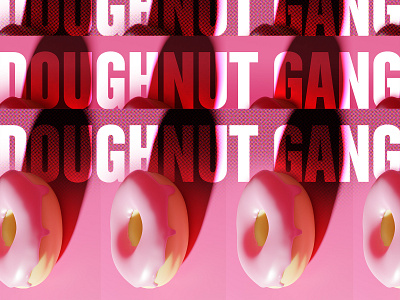 Blender Doughnut Gang blender blender3d design doughtnut layout pink