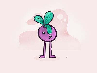 Radishin' illustration monday pinky pro create illustration radish vegan veggie