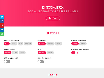 SocialBox - Social Sidebar WordPress Plugin wordpress