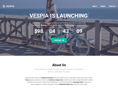 Vespia - Creative Coming Soon WordPress Plugin