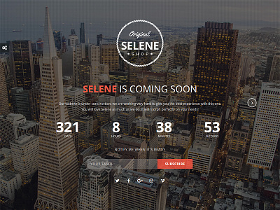Selene - Responsive Coming Soon WordPress Plugin