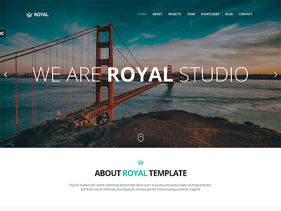 Royal - Responsive One Page Parallax Template athenastudio bootstrap contact onepage parallax project responsive royal shortcode template twitter video