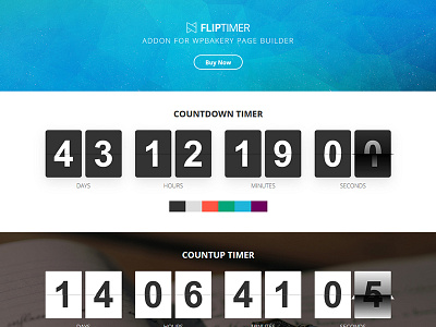 FlipTimer - Addon for WPBakery Page Builder addon animation athenastudio countdown fliptimer jquery plugin responsive timer visualcomposer wordpress wpbakery