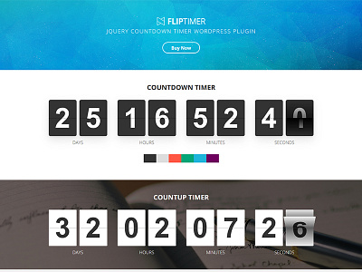 FlipTimer - jQuery Countdown Timer WordPress Plugin