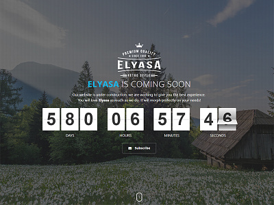 Elyasa - Creative Coming Soon Template ajax athenastudio coming soon contact form elyasa google maps image php slideshow subscribe under construction video