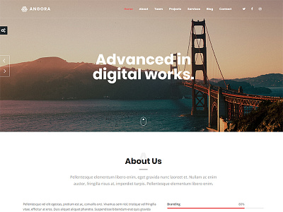 Angora - Responsive One Page Parallax WordPress Theme angora athenastudio bootstrap fontawesome onepage plugin portfolio retina shortcode theme translation wordpress