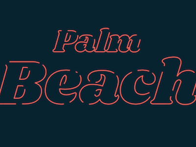 Animated branding for Palm Beach Agency animated animation beach branding palm svg