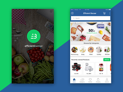 Efficient Bazaar - Grocery App app ui grocery grocery app mobile app