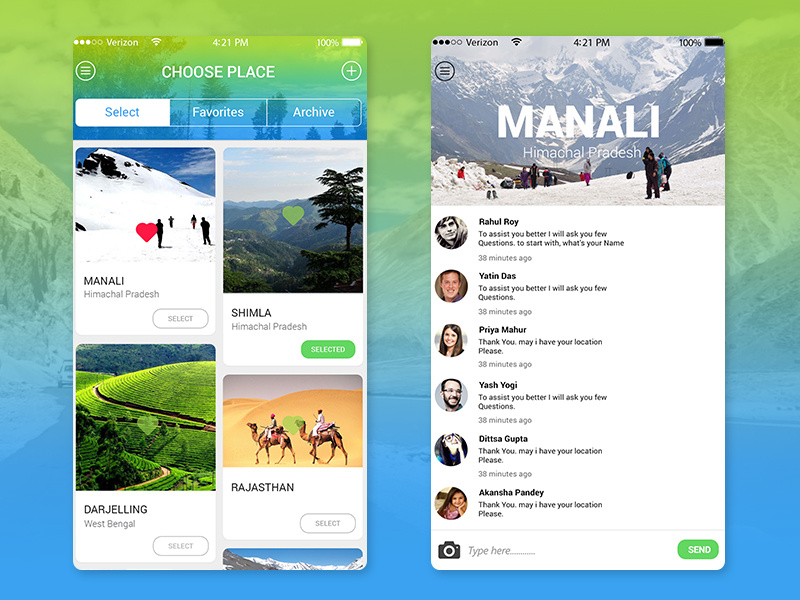 Travel Diaries App by Dev Design on Dribbble