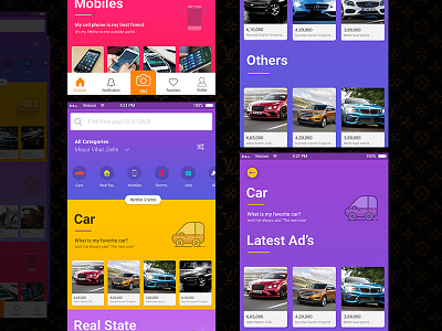 Olx Redesign application classified olx purchase redesign sell trend ui ux