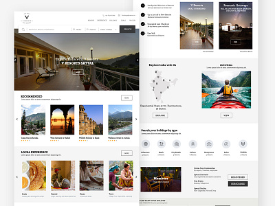 Resort Booking Website Home Page activities booking experience reservation resort resorts room theme