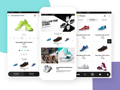 Dribbble Shoes Ecommerce App