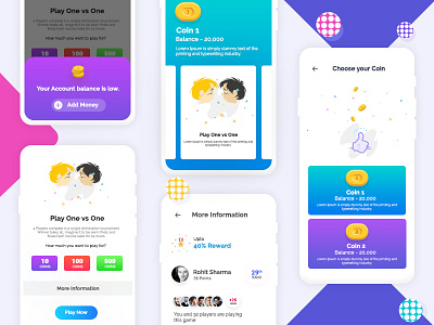 Multiple Game In One App ui by Dev Design on Dribbble