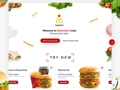 Mcdonalds Redesign gradients india interaction mcdonalds ui ux