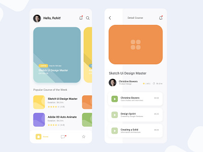 Wireframe app clean color learningapp mockup mockup design mockups ui wireframe