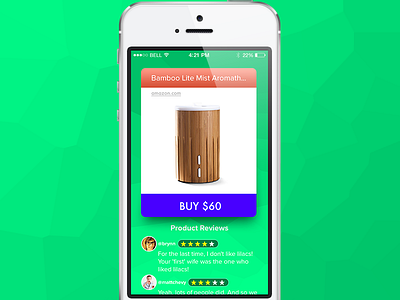 Shopping app application avatar card ios iphone mockup product retina review shopping ui ui faces