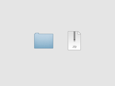 OSX Folder & Zip Icons icons osx