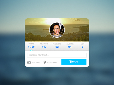 Twitter UI avatar icons media social streamline twitter