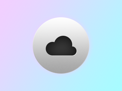 Cloud Icon circle cloud design gradient icon