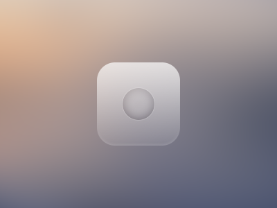 Translucent Icon background blur icon ios simple translucent