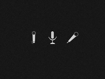 Microphone Icons background dark icons illustration microphone pattern
